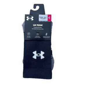 Under Armour UA Cushioned Crew Youth Socks Black / Grey